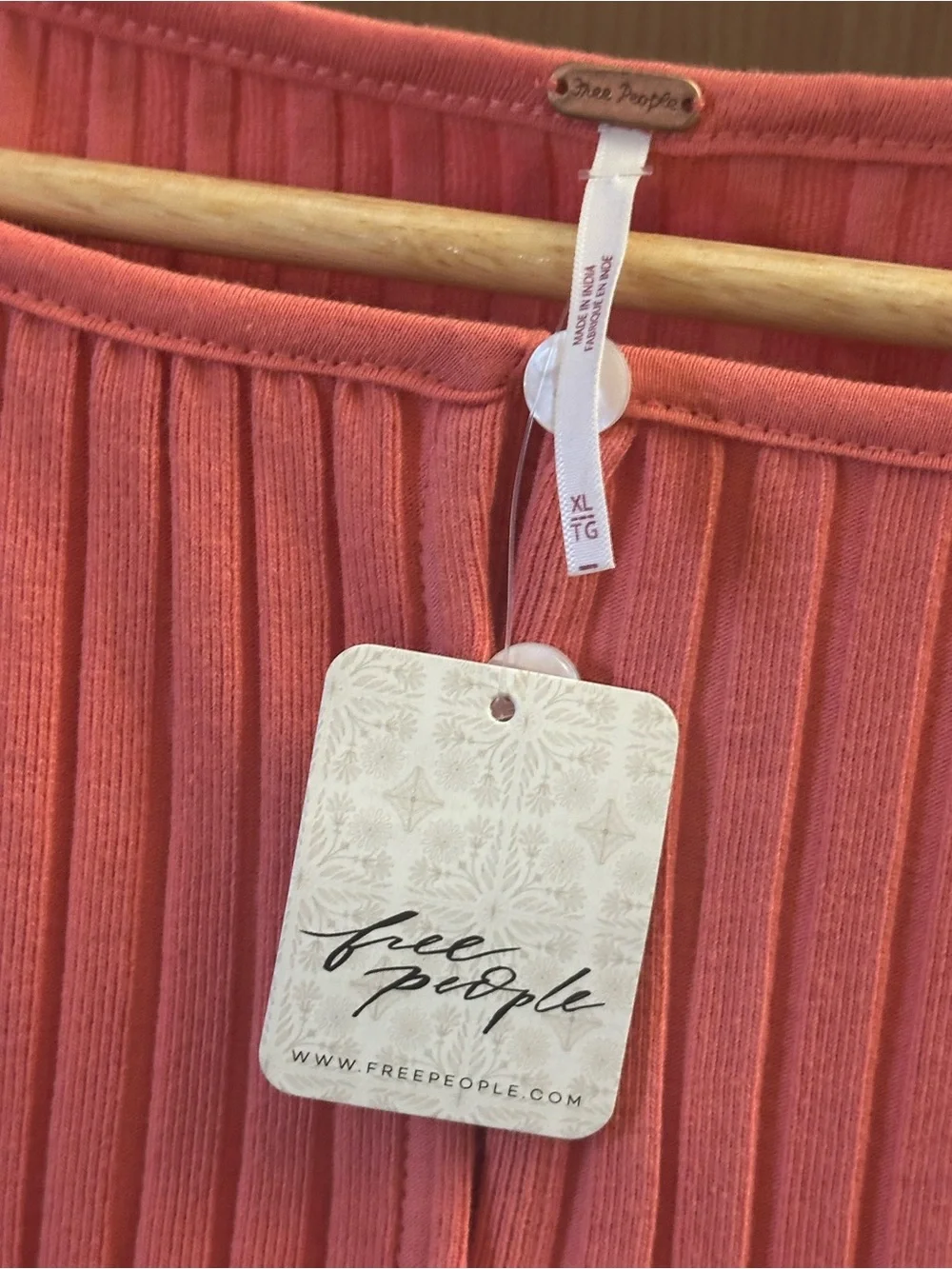 Free People Tilly Long-Sleeve Cardi — Pink XL NWT - Picture 4 of 4